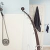 Home Basics Home Basics Steel Curved Shower Rod, Bronze ZOR96070